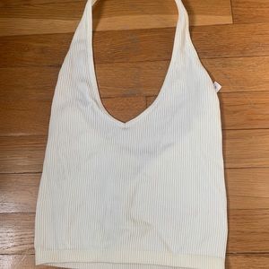Urban Outfitters white ribbed halter